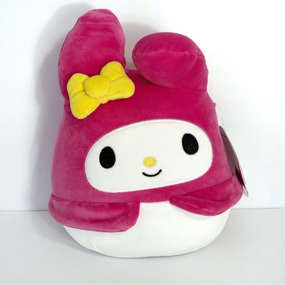Squishmallows Other - Squishmallows Sanrio My Melody 8” Plush Pink Bunny Yellow Bow New With Tags